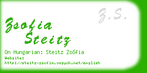 zsofia steitz business card