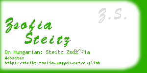 zsofia steitz business card
